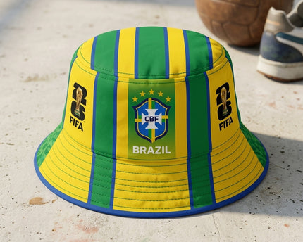 World Cup 2026 Brazil Iconic National Colors Bucket Hat