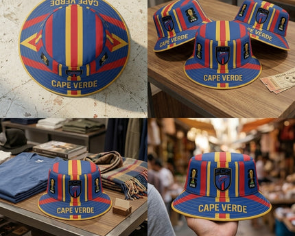 World Cup 2026 Cape Verde FCF Logo Bucket Hat