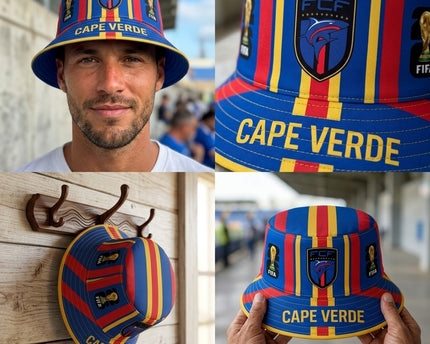 World Cup 2026 Cape Verde FCF Logo Bucket Hat
