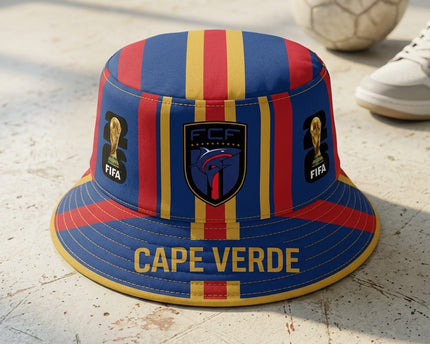 World Cup 2026 Cape Verde FCF Logo Bucket Hat
