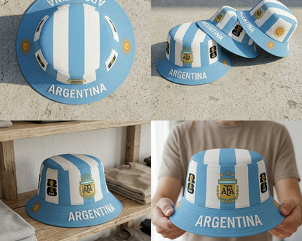 World Cup 2026 Argentina Trophy Icon Bucket Hat