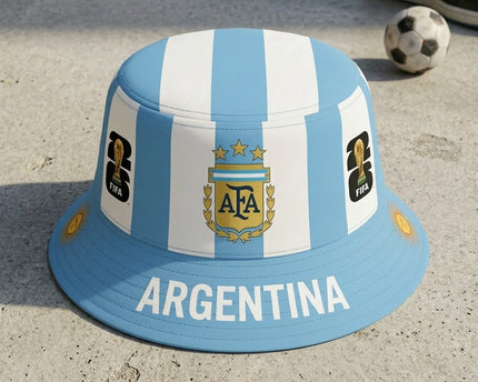 World Cup 2026 Argentina Trophy Icon Bucket Hat