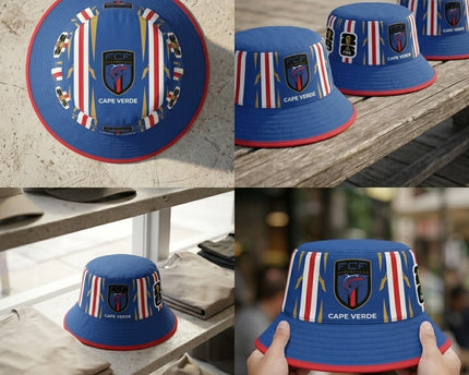 World Cup 2026 Cape Verde Sporty Shark Bucket Hat