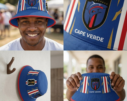 World Cup 2026 Cape Verde Sporty Shark Bucket Hat