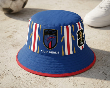 World Cup 2026 Cape Verde Sporty Shark Bucket Hat