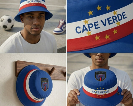 World Cup 2026 Cape Verde Blue Wave Bucket Hat
