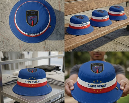 World Cup 2026 Cape Verde Blue Wave Bucket Hat