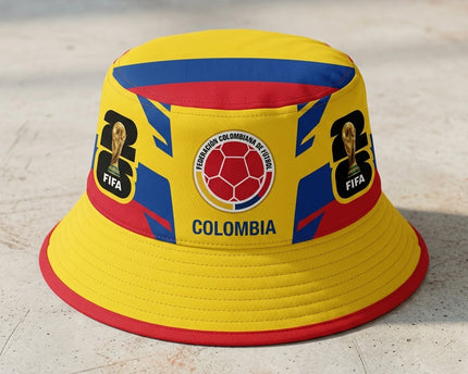 World Cup 2026 Colombia Symmetrical Side Patches Bucket Hat