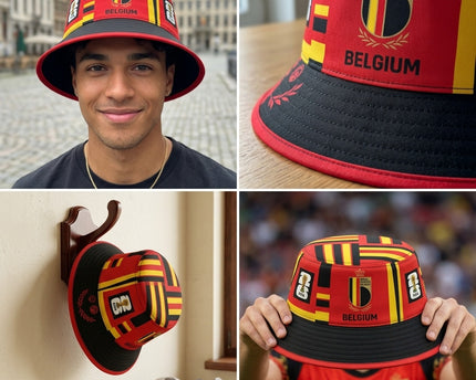 World Cup 2026 Belgium Royal Crest Bucket Hat