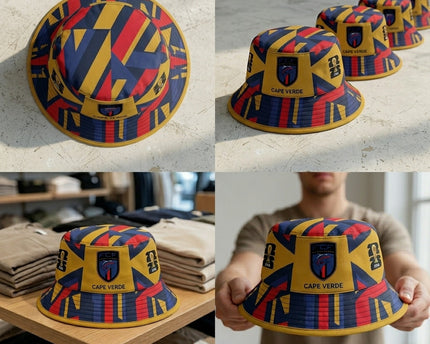 World Cup 2026 Cape Verde Contrast Panel Bucket Hat