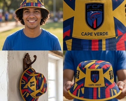 World Cup 2026 Cape Verde Contrast Panel Bucket Hat