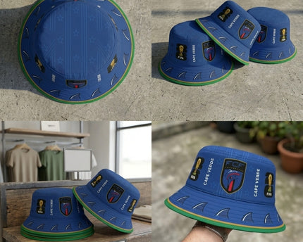 World Cup 2026 Cape Verde Shark Badge Bucket Hat