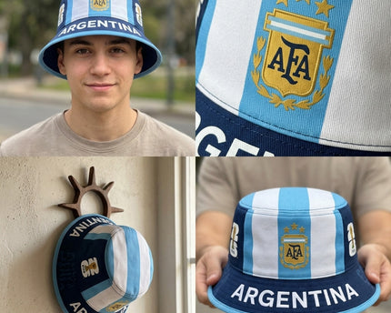World Cup 2026 Argentina Three Star Bucket Hat