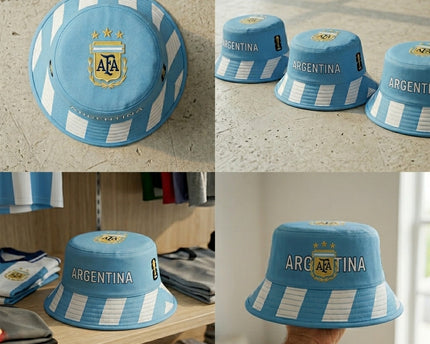 World Cup 2026 Argentina Vertical Stripe Bucket Hat
