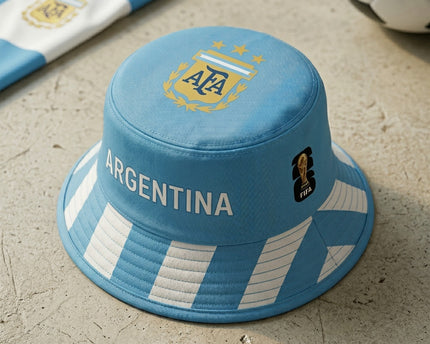 World Cup 2026 Argentina Vertical Stripe Bucket Hat