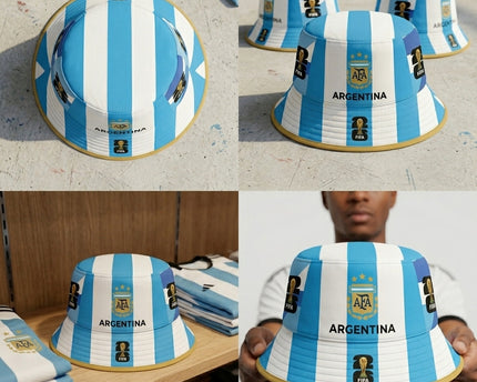 World Cup 2026 Argentina Multi Logo Bucket Hat