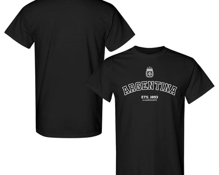 FIFA World Cup 2026 Argentina Year Established Graphic Unisex T-Shirt - Black