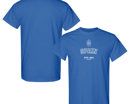 FIFA World Cup 2026 Spain Year Established Graphic Unisex T-Shirt - Blue