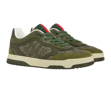 Men's Gucci Re-Web Dark Green Sneakers