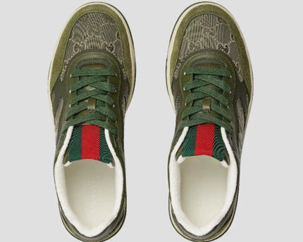Men's Gucci Re-Web Dark Green Sneakers