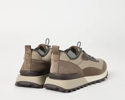Men’s Brunello Cucinelli Mesh Brown Sneakers