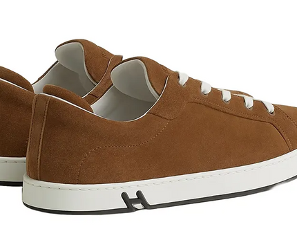 Men's Hermes Brown Sneakers