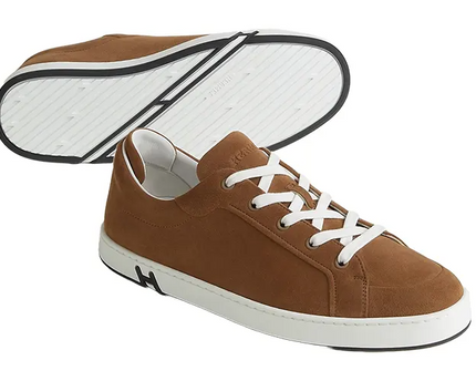 Men's Hermes Brown Sneakers