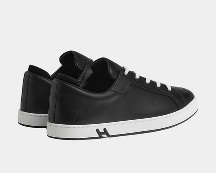 Men's Hermes Black Sneakers