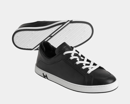Men's Hermes Black Sneakers