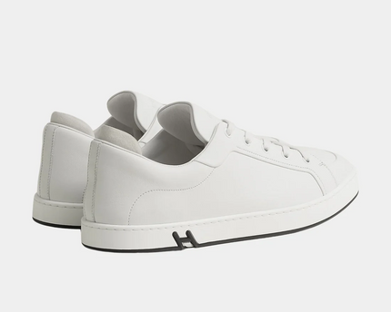 Men's Hermes White Sneakers