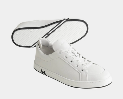 Men's Hermes White Sneakers