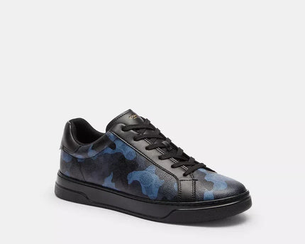 Men's COACH High Line Blue Camo Sneakers