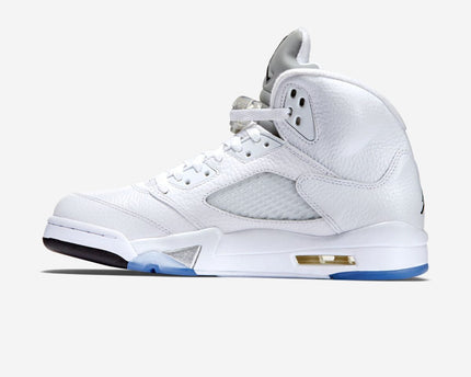 Men's Air Jordan 5 'White Metallic' Shoes
