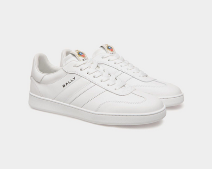 Men's Bally Retro Crest White Sneaker