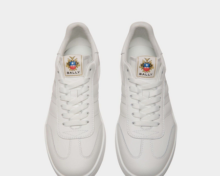 Men's Bally Retro Crest White Sneaker