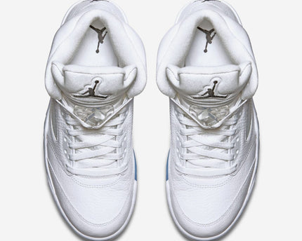 Men's Air Jordan 5 'White Metallic' Shoes