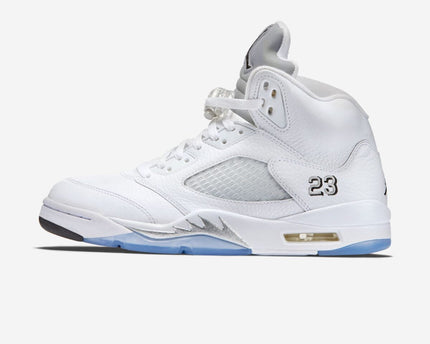 Men's Air Jordan 5 'White Metallic' Shoes