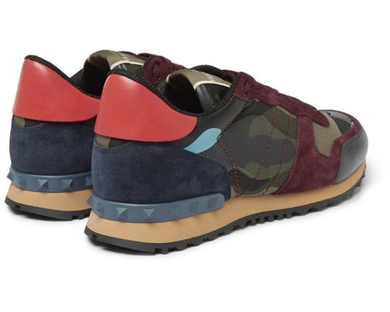 Men's Valentino Camo Rock Runners Multicolor Sneakers