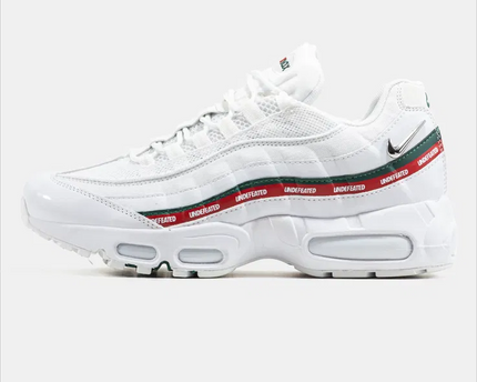 Men's  Nike Air Max 95 White Red Shoes