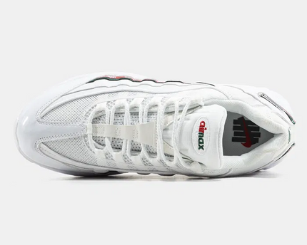 Men's  Nike Air Max 95 White Red Shoes