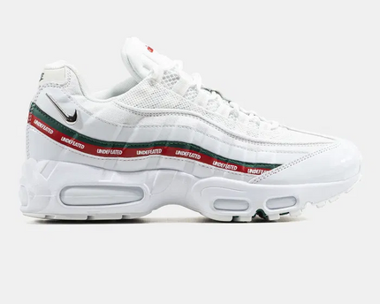Men's  Nike Air Max 95 White Red Shoes
