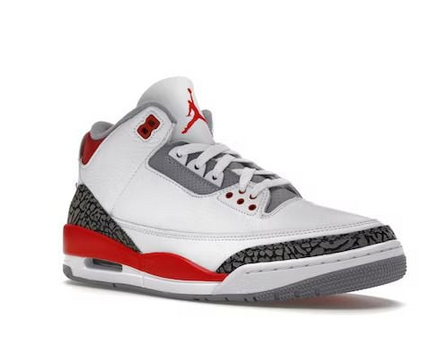 Men's Nike Air Jordan 3 Fire Red Shoes