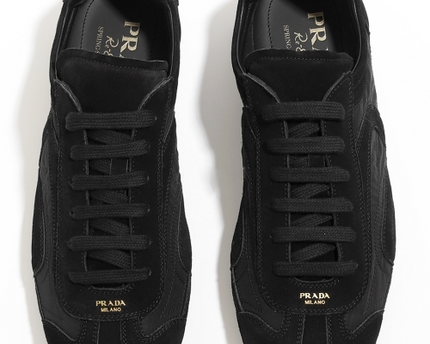 Men's Prada Montecarlo Re-Edition 2005 Leather Black Sneakers