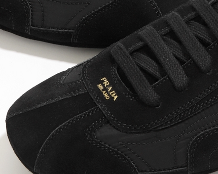 Men's Prada Montecarlo Re-Edition 2005 Leather Black Sneakers