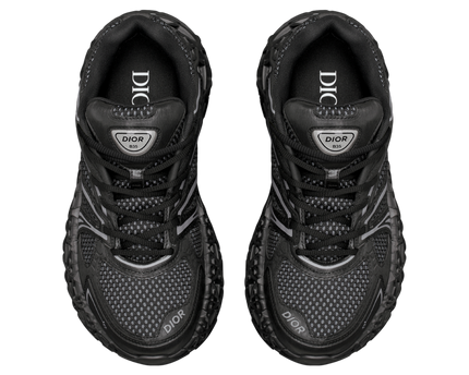 Men's Dior GreyBlack Mesh and Rubber B35 NXXT Black Sneakers