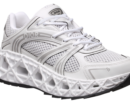 Men's Dior GreyBlack Mesh and Rubber B35 NXXT White Sneakers