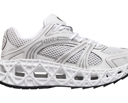 Men's Dior GreyBlack Mesh and Rubber B35 NXXT White Sneakers