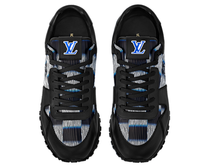 Men's Louis Vuitton Run Away Damier Black Sneakers