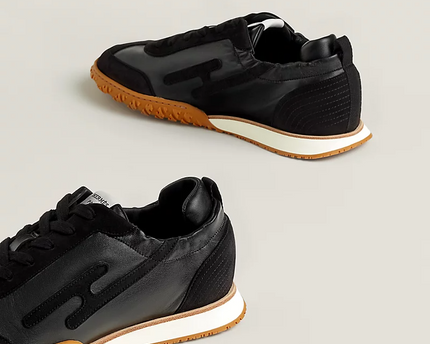 Men's Hermes Jet Black Sneakers