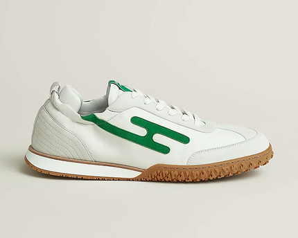 Men's Hermes Jet White Jungle Green Sneakers